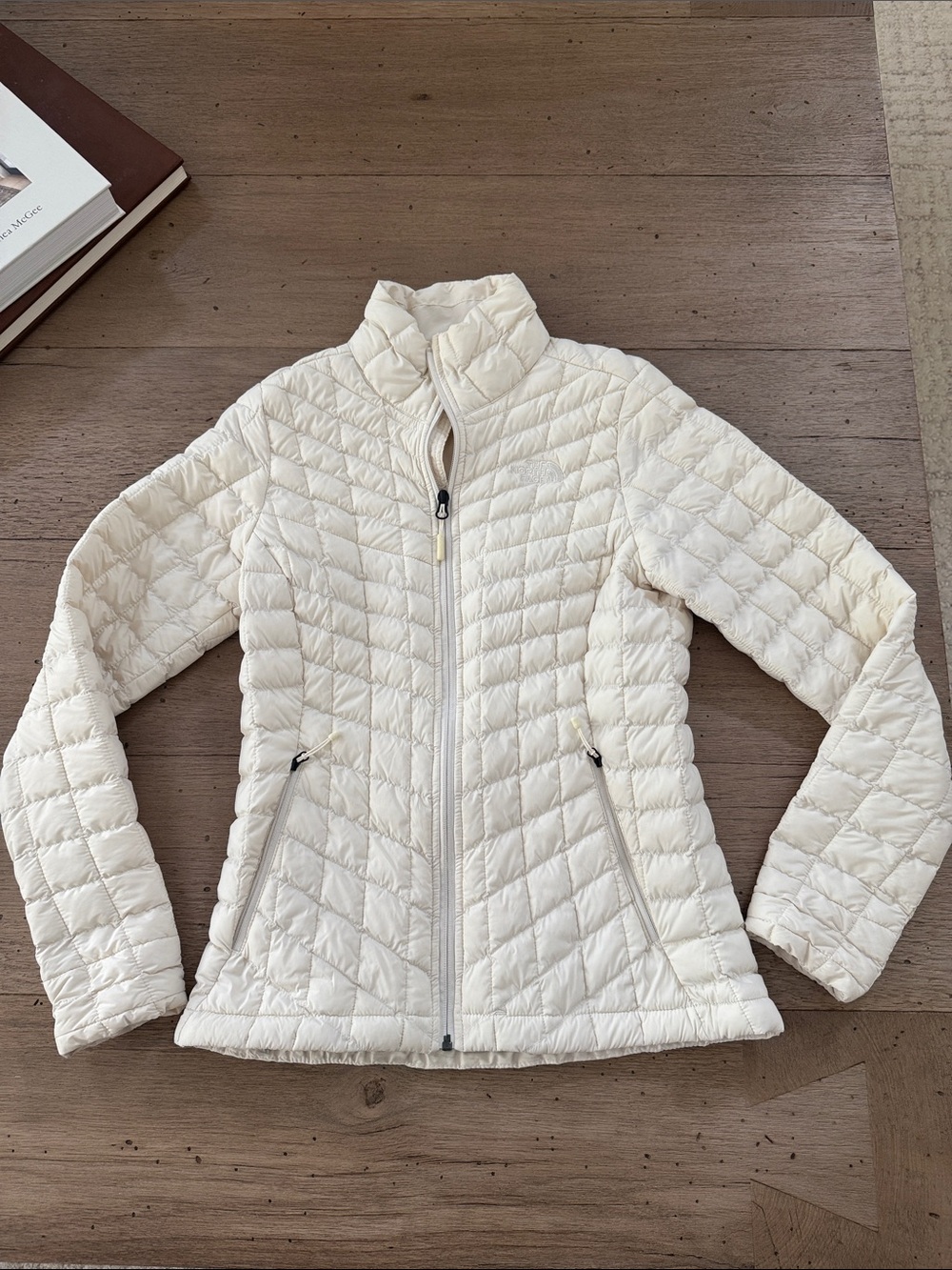 The North Face Women's Quilted Packable Jacket in Cream
